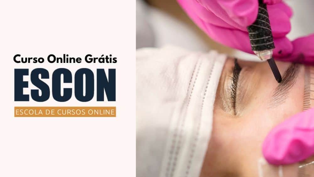 curso de micropigmentação de sobrancelhas grátis e online da escola Escon